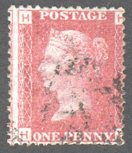 Great Britain Scott 33 Used Plate 171 - HH - Click Image to Close